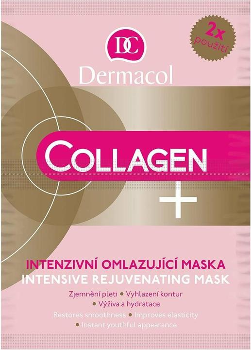 Image du produit Dermacol Masque rajeunissant intensif Collagène Plus (Masque rajeunissant intensif pour le visage) 2 X 8 G