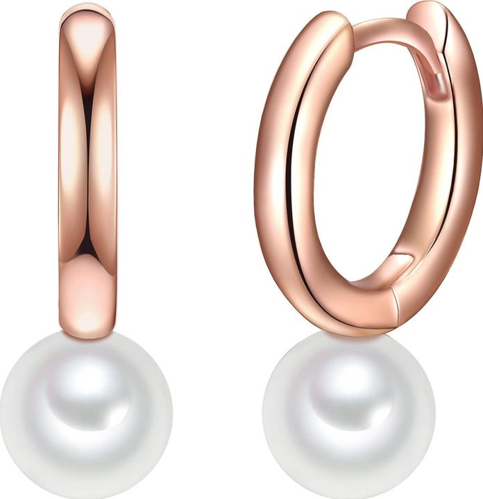Valero Pearls Damen Sterling Silber Süsswasser-Zuchtperle roségold - 11314 (925er Silber)