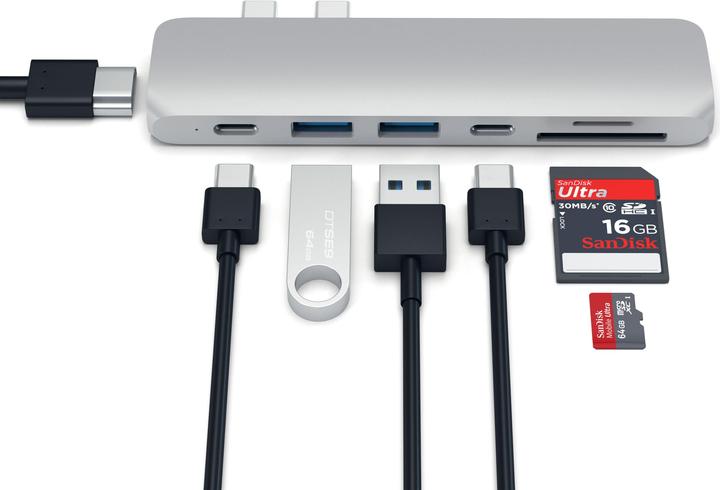 Produktbild Satechi Dual USB-C Hub (USB-C, 7 Ports)