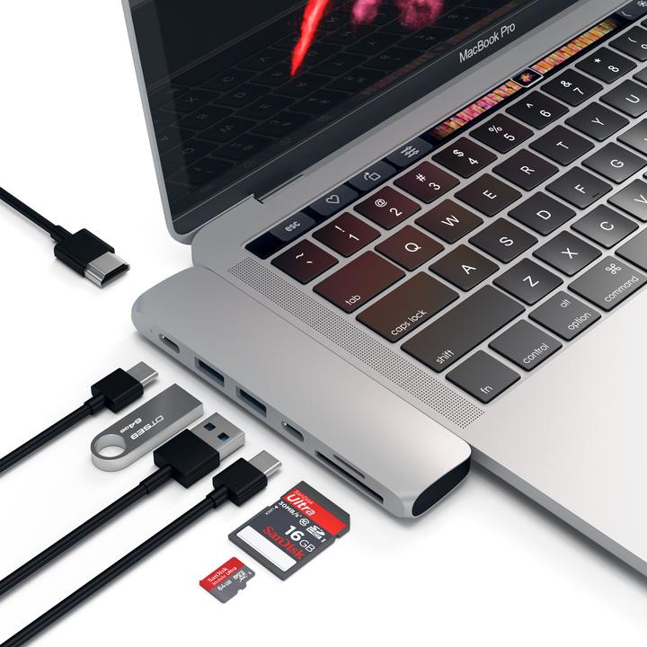 Produktbild Satechi Dual USB-C Hub (USB-C, 7 Ports)