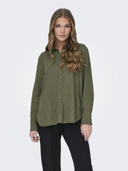 Actual product image JdY Loose fit Shirt collar Sleeve cuffs with button Voluminous sleeve cut Shirt Shirt (XL)