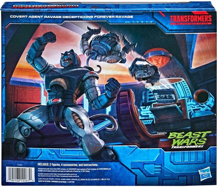 Immagine prodotto Hasbro Beast Wars: Transformers WFC Figure d'azione Agente segreto Ravage & Decepticon Forever Ravage