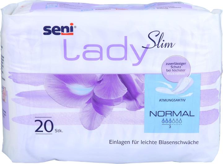 Actual product image Seni Lady Slim Normal insert breathable anatomical 10.5x28cm 3 drops (20 x, Regular)