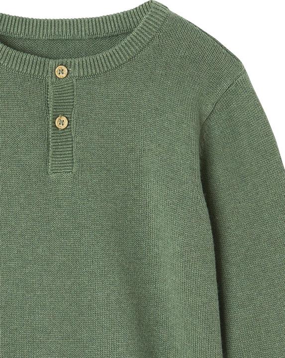 Produktbild Vertbaudet Jungen Pullover mit Rundhals und Knopfleiste Oeko-Tex (92)