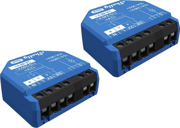 Produktbild Shelly 1 Gen3 x2 (Schaltaktor)