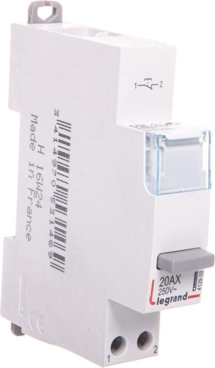 Produktbild Legrand KNOPFSCHALTER EINFACH MONOSTABIL LE-412909 1X NC 20 A