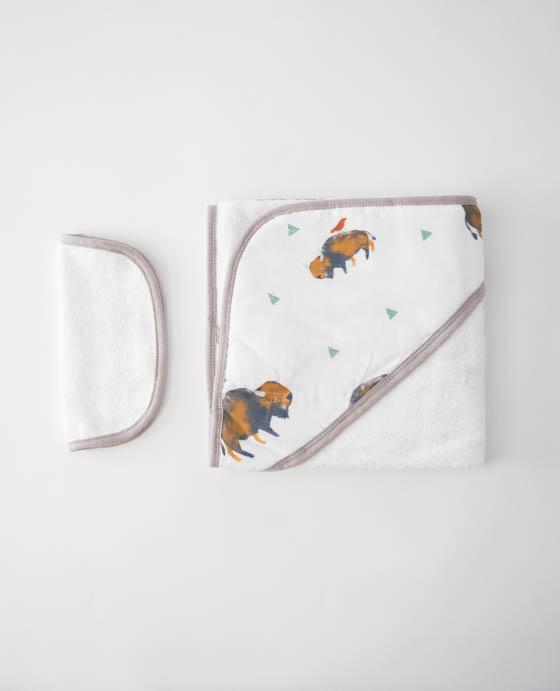 Image du produit little unicorn Ensemble de serviettes à capuche