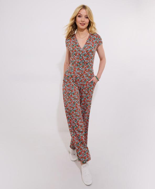 Actual product image Joe Browns Floral V-Neck Jersey Pocket Jumpsuit (44)