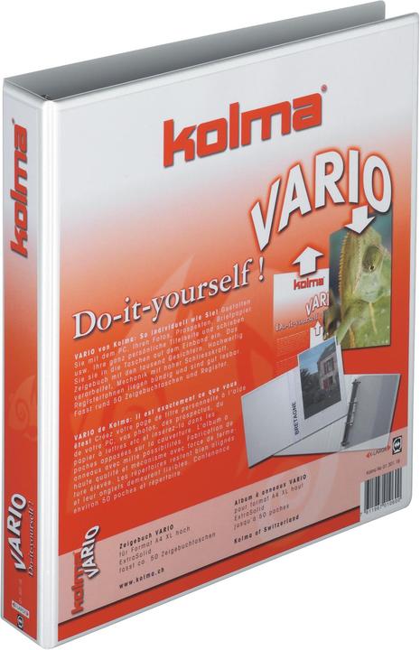 Kolma Zeigebuch Vario A4 4 Ringe Füllhöhe 2 cm weiss (A4, 20 mm, 1 Stück)