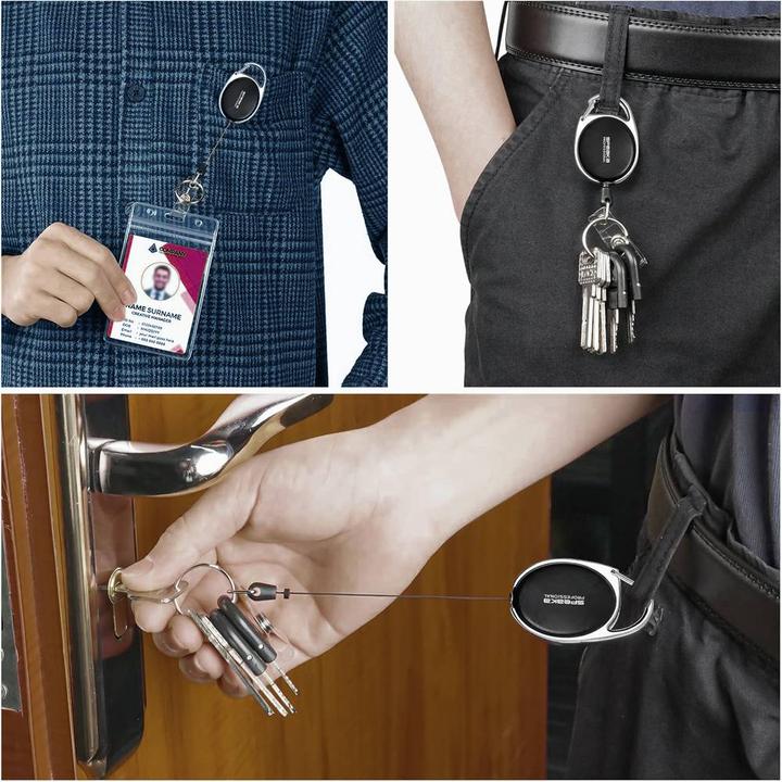 Image du produit SpeaKa Professional SP-12886348 yoyo pour porte-badge (L x l) 55 mm x 36 mm Sch