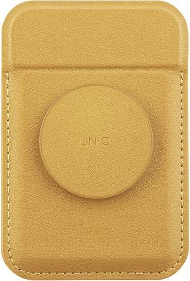 Uniq Flixa magnetyczny portfel na karty z podpórką żółty/canary yellow MagSafe