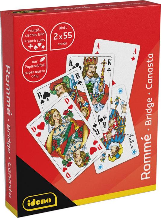 Produktbild Idena Spielkarten Rommé Französches Bild 2x 55 Blatt (Französisch)