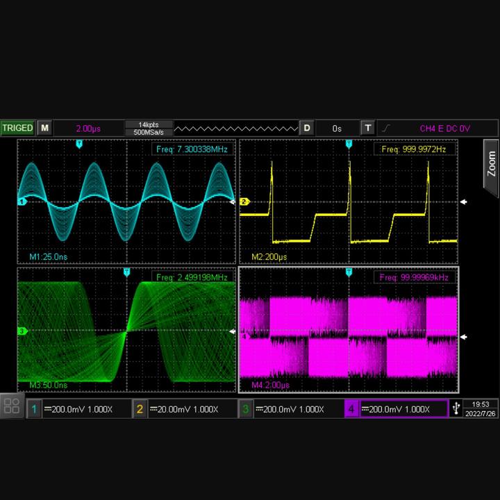 Image du produit Uni-T MSO2202-S Oscilloscope 200MHz, 2GSa/s