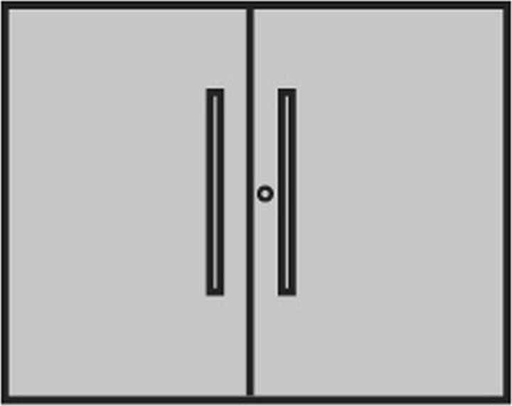 Actual product image Kerkmann Dante doors anthracite 72.0 cm
