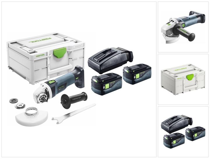 Productafbeelding Festool Accu haakse slijper AGC 18-125 5.0 EBI-Plus (125 mm)