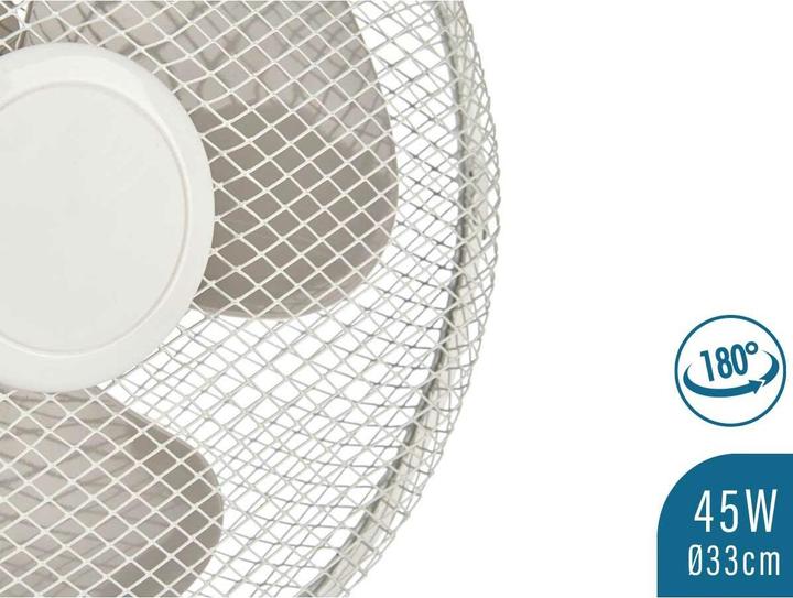 Produktbild Tischventilator FT-26A Weiss 45 W 27 x 51 x 33,5 cm