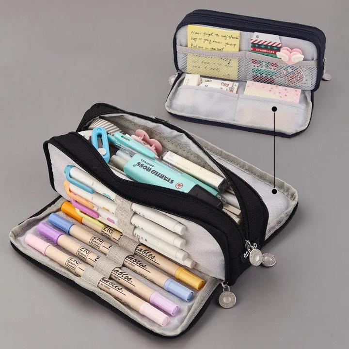 Only-Bags.Store Large capacity pencil case school multifunctional pencil case