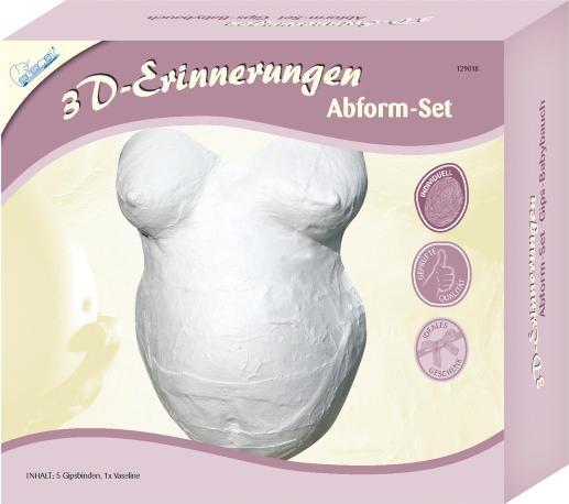 Mammut 3D-Erinnerungen Gips-Abdruck