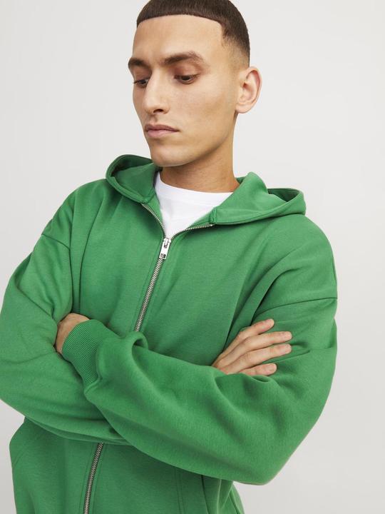 Immagine prodotto Jack & Jones Felpa con cappuccio con zip a tinta unita Felpa con cappuccio con chiusura a zip (L)