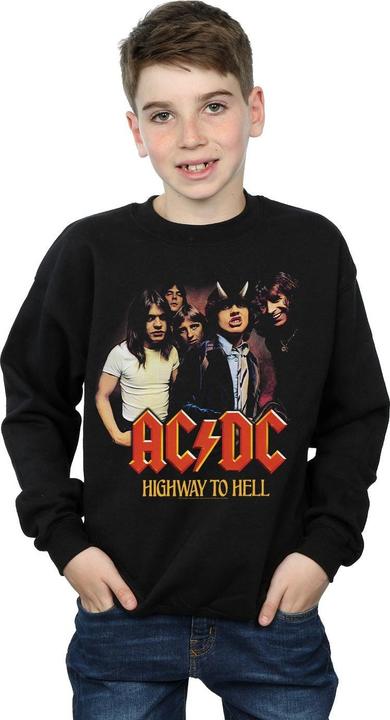 Produktbild AC/DC Highway To Hell Group Sweatshirt Jungen (140, 146)