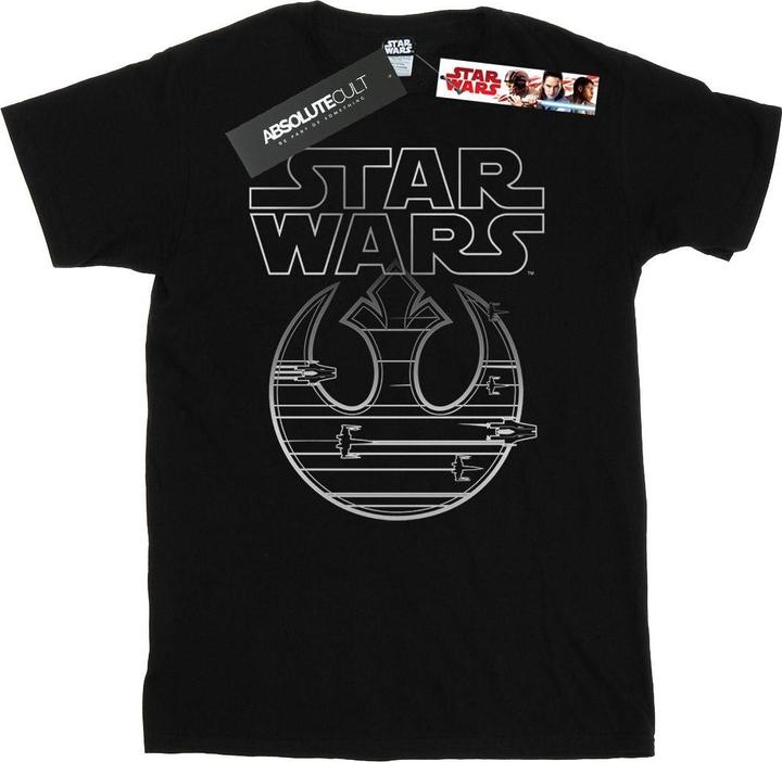 Star Wars The Last Jedi Resistance Logo Metallic TShirt (M)