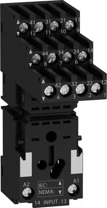 Produktbild APC RXZE2S114M Sockel für Miniaturrelais 4 -pol getrennte Kontakte (Relaissockel)