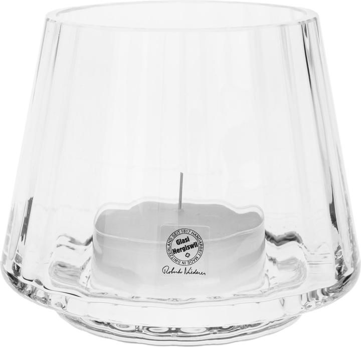 Glasi Hergiswil Windlicht Diamante 13 cm, Transparent