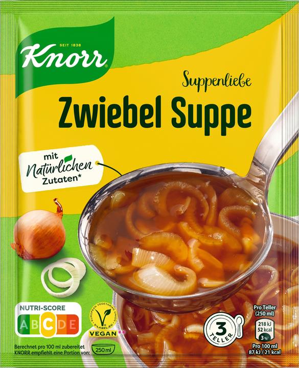 Produktbild Knorr Suppenliebe Zwiebel Suppe ergibt 750 ml (750 ml)