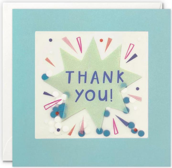 Produktbild Cart Dankeskarte Thank you 12.5 x 12.5 cm (1 Stk.)