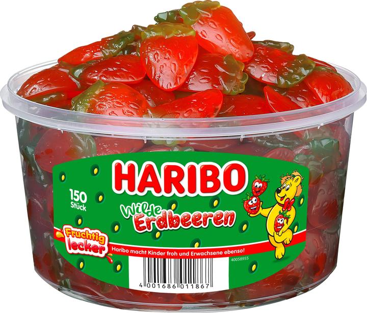 Produktbild Haribo Wilde Erdbeeren (150 Stk., 1350 g)