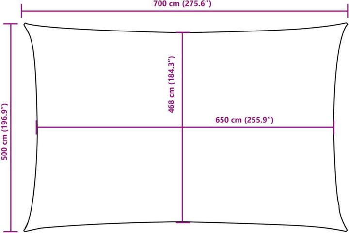 Actual product image VidaXL Awning (500 x 700 cm)