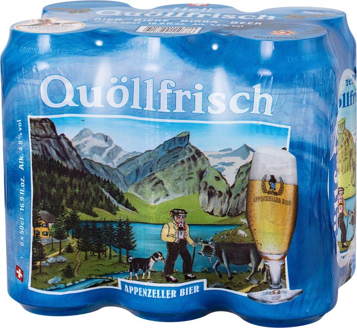 Actual product image Appenzeller Bier Appenzeller Quöllfrisch Lager (6 x 50 cl)