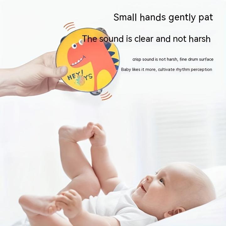 Actual product image Activity Board Wooden bell toy, musical toy, preschool education cartoon hand clap, drum