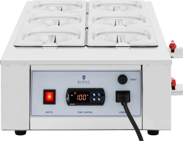 Produktbild Royal Catering Schokoladenschmelzgerät elektrischer Schokoladenschmelzer 6 x 1,5 l bis 100 °C