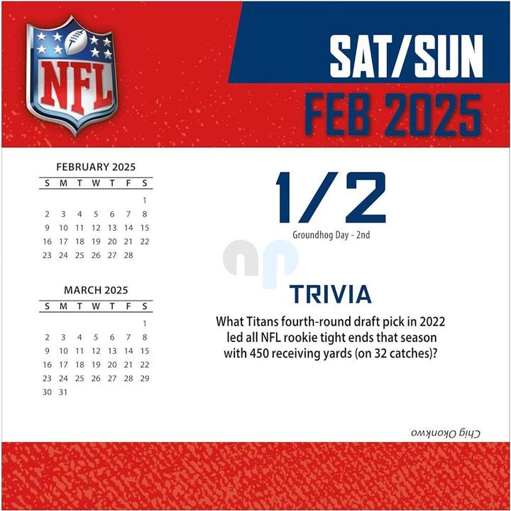 Label énergétique NFL - All Team - Calendrier de bureau 2025 (Italien, Espagnol, Anglais, Français, Allemand)