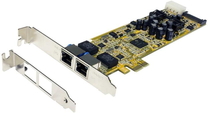Immagine prodotto Exsys PCI-EXPRESS Scheda Ethernet doppia 2xG. 2xPorti Gigabit, staffa LP, con PoE (RJ45)