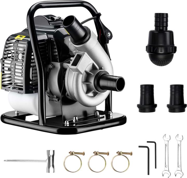 Produktbild Wiltec Benzin Wasserpumpe 1,4kW 24m³/h Gartenpumpe Garten Pumpe Motorpumpe (Gartenpumpe)