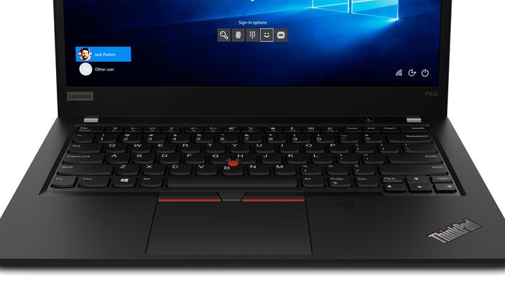 Actual product image Lenovo ThinkPad P43s (14", Intel Core i7-8565U, 8 GB, 256 GB, DE)