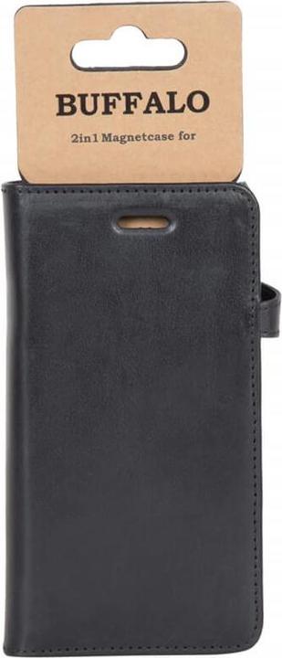 Actual product image Carl BUFFALO Wallet Sort Laeder Til 3 kort