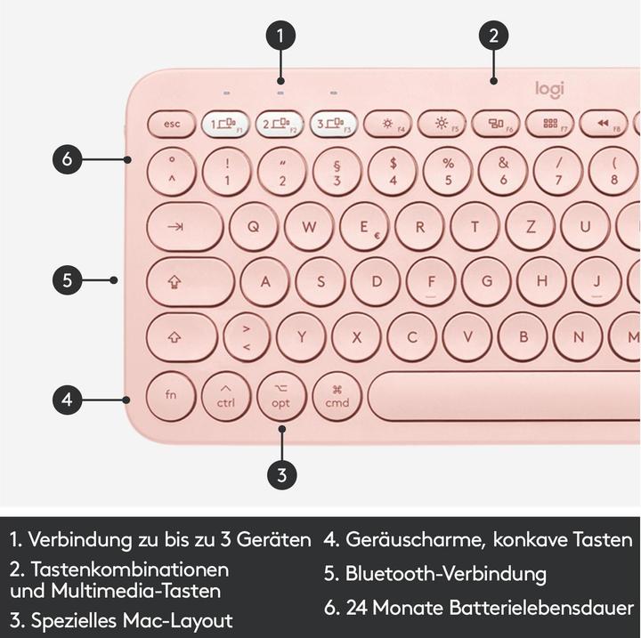 Actual product image Logitech K380 for Mac (CH, Wireless)