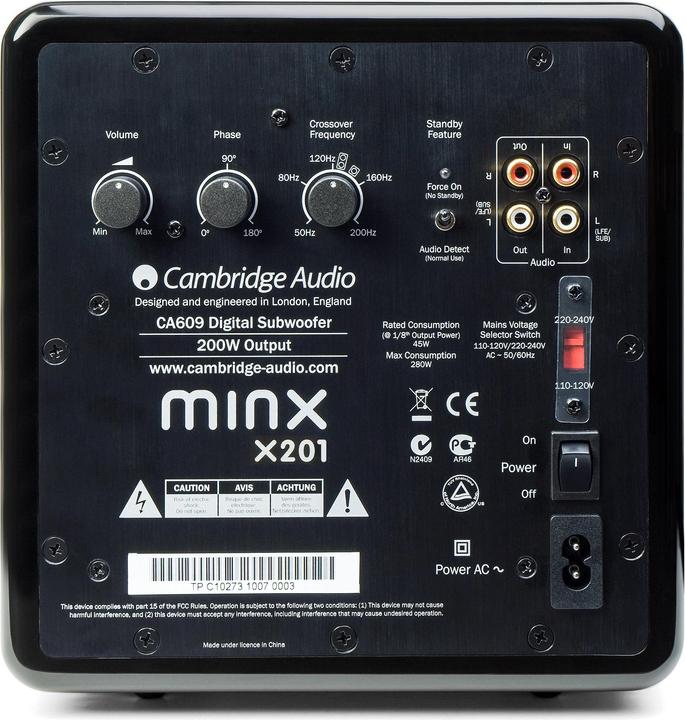 Produktbild Cambridge Audio Minx X201 (1 Stk., 200 W)