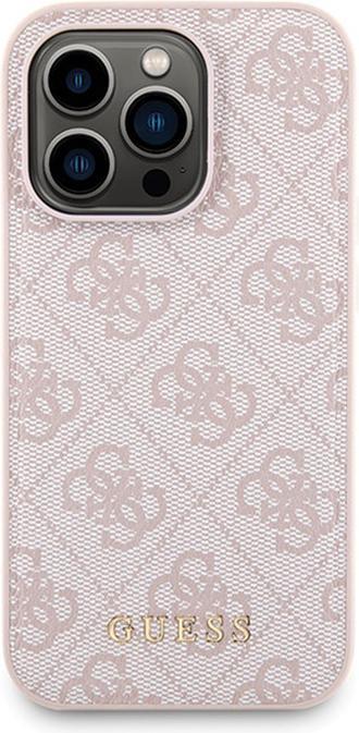 Produktbild Guess Zestaw GUBPM5P15X4GEMGP iPhone 15 Pro Max 6.7" hardcase + Powerbank 5000mAh MagSafe różowy/pin (Apple iPhone 15 Pro Max)
