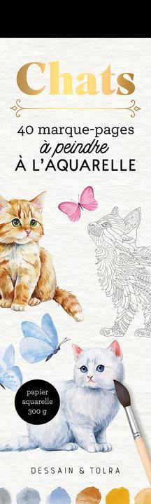 Actual product image Larousse pratique Chats : 40 marque-pages à peindre à l'aquarelle (French, Collectif, 2025)