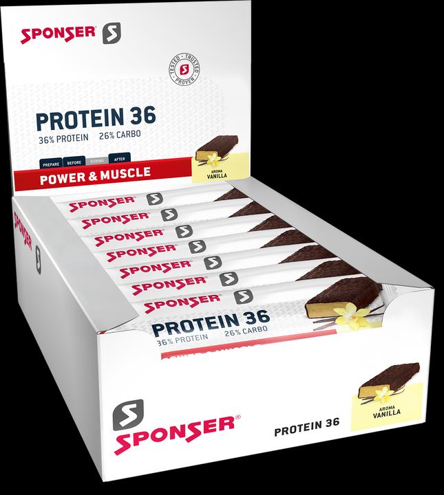 Sponser Protein Bar 36 (Vanille, 25 Stk., 1250 g)