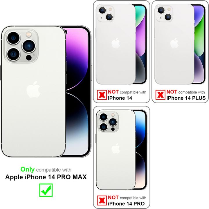 Immagine prodotto Cadorabo Catena per cellulare per Apple iPhone 14 PRO MAX in TPU Catena per cellulare stile liquido (Apple iPhone 14 Pro Max)