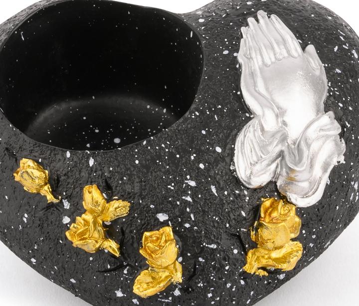 Produktbild Novaliv Grabschmuck I Grabengel Grabdeko Grabherz grabdekoration Engel für Friedhof grablaterne