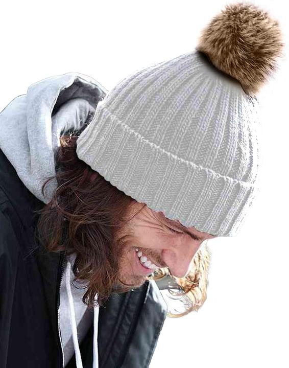 Actual product image Beechfield Knitted hat with bobble (One size)