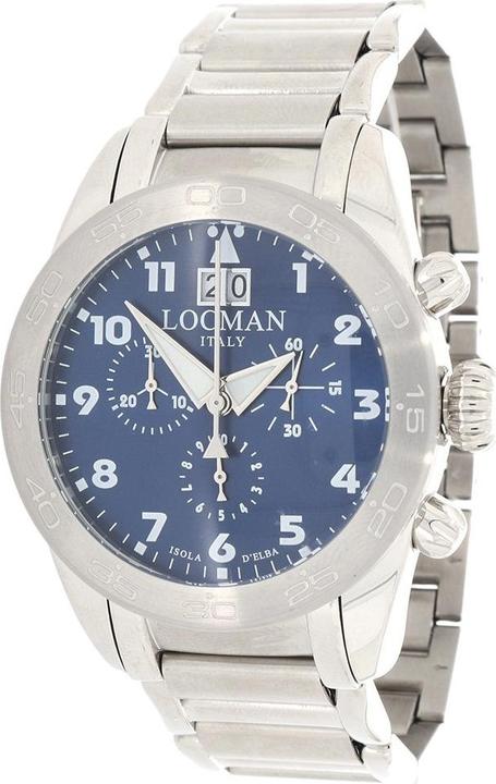 Locman Italy Herrenuhr Isola D’ Elba Chrono Ref: 0460A (Chronograph, 43 mm)