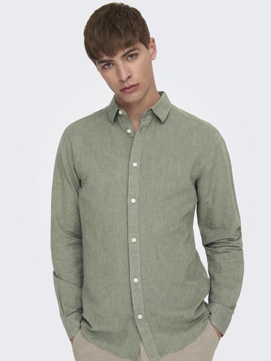 Immagine prodotto Only & Sons Camicia a maniche lunghe a tinta unita (L)