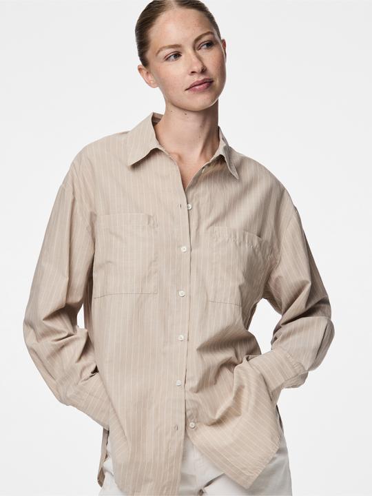 Actual product image Pieces Pcmelia Ls Loose Shirt Wvn Noos Bc (XXL)